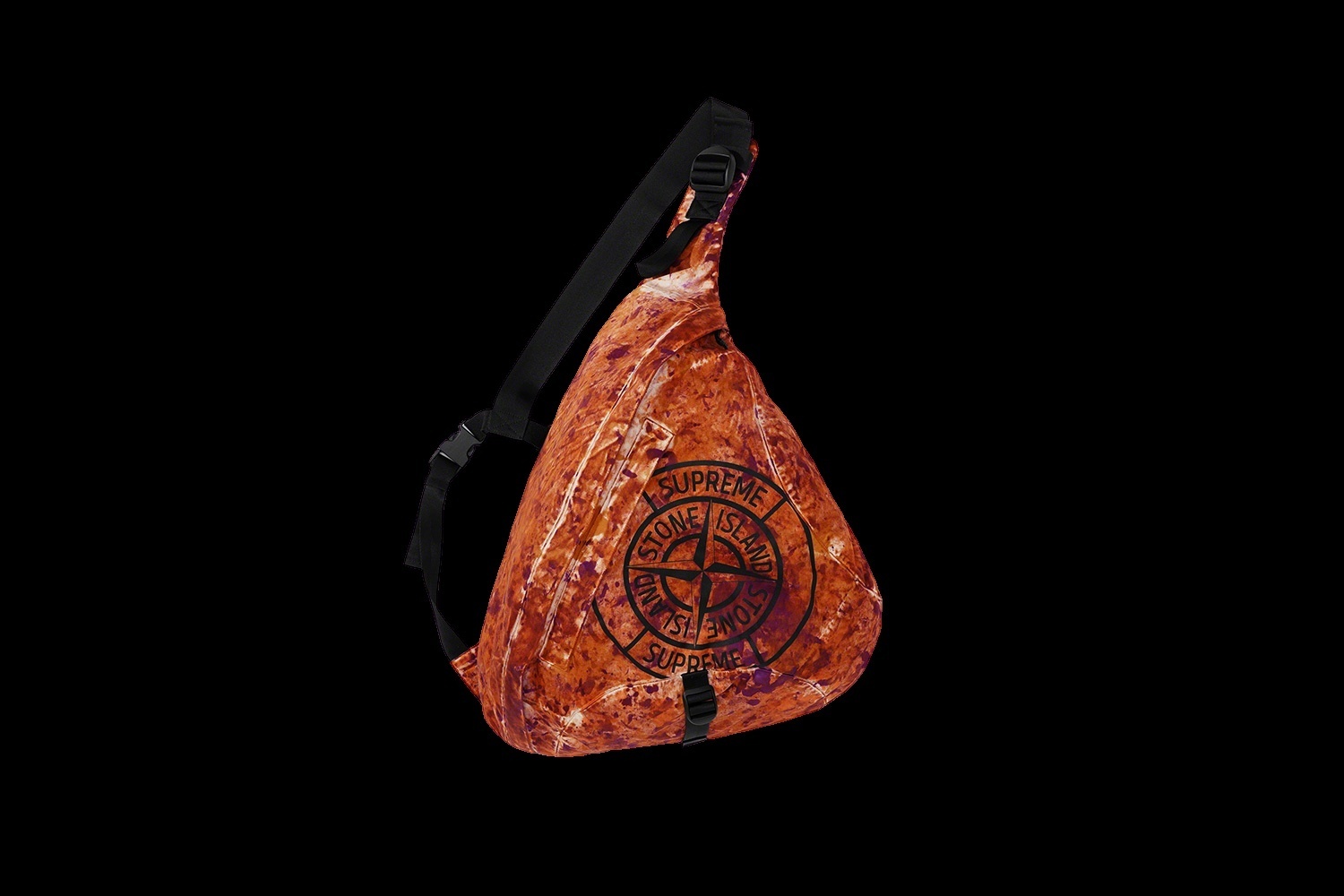Supreme®/Stone Island® Painted Camo Nylon Shoulder Bag